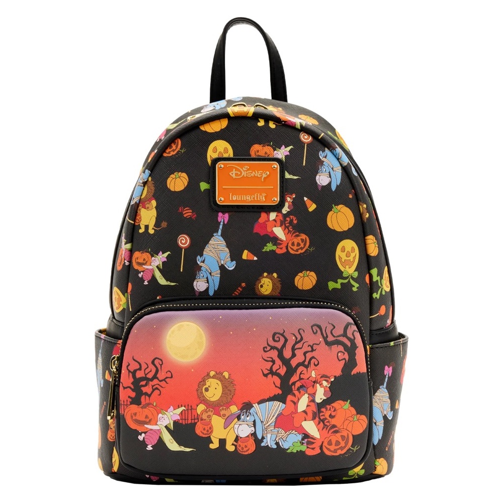 Loungefly Disney Kids Backpack - Black and Orange - Halloween